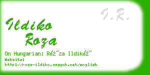 ildiko roza business card